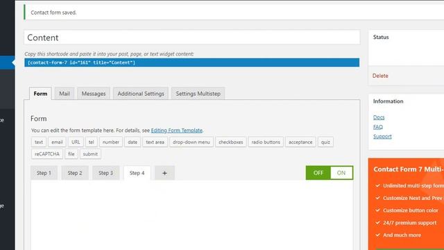 Contact Form 7 - CF7 Muti-step Forms смотреть онлайн