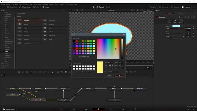 Create and Reuse Speech Bubble Macro Templates with Fusion 2D Shapes in DaVinci Resolve смотреть онлайн