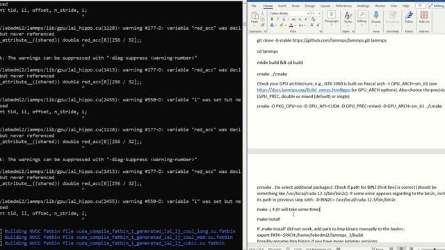 Compile LAMMPS with GPU package on WSL2 Ubuntu смотреть онлайн