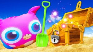 Совенок Хоп Хоп ищет золото! Песочница и развивающие видео для самых маленьких