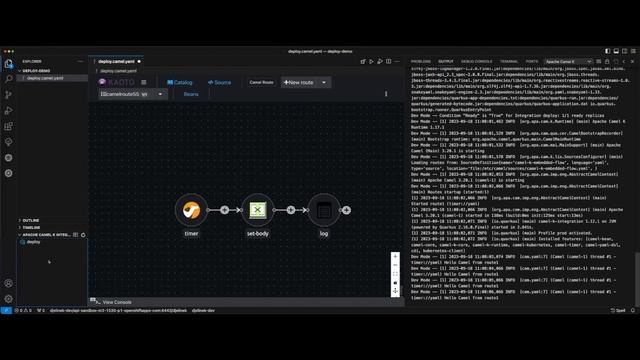 How to deploy Apache Camel integration in VS Code смотреть онлайн