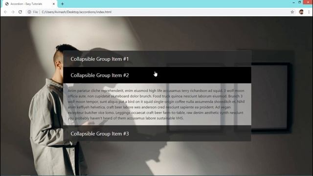 How To Make Accordion For HTML and CSS Website Step By Step Tutorial In Hindi смотреть онлайн
