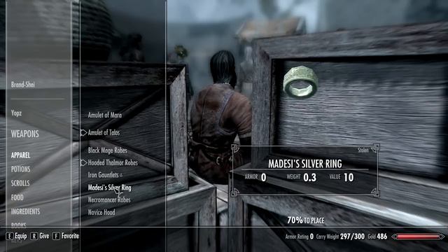 Skyrim: How To Steal Madesi's Ring
