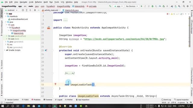Load Image from the web internet in Android Studio | using AsyncTask смотреть онлайн