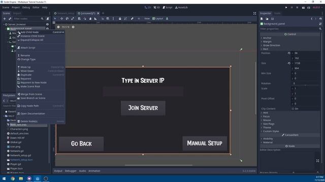 Godot Networked Multiplayer Shooter Tutorial #3 - Server Browser UI смотреть онлайн