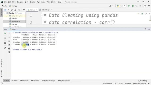 What Is Data Correlation In Pandas | Data Cleaning | Pandas In Machine Learning | Pycharm | Tamil смотреть онлайн