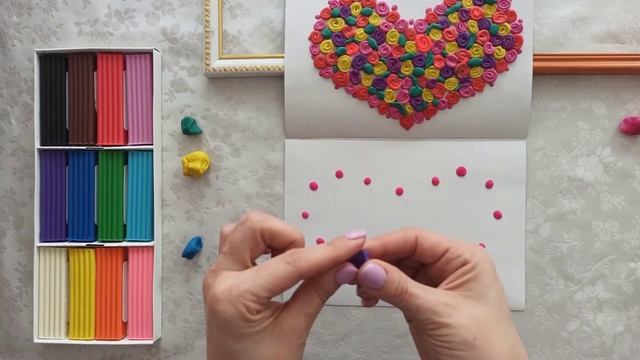 Волшебное сердце из пластилина. Пластилинография. смотреть онлайн