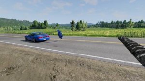 Тачки против огромных лежачих полицейских №1 - BeamNg.Drive