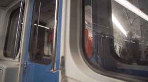 Russia, Moscow, metro ride from Аэропо́рт to Со́кол