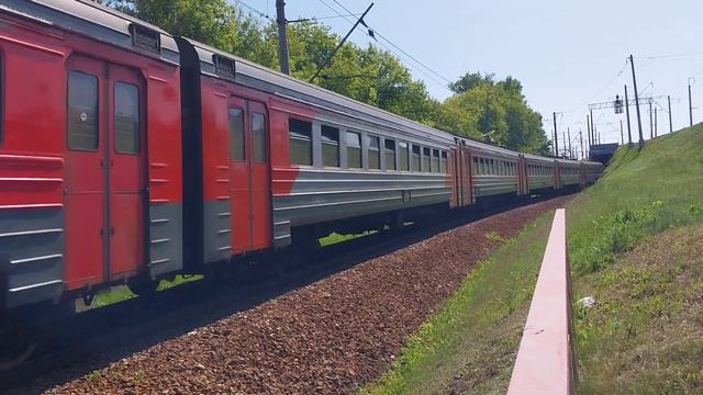 "Гость с Раменского"! Электропоезд ЭД4М-0148 смотреть онлайн