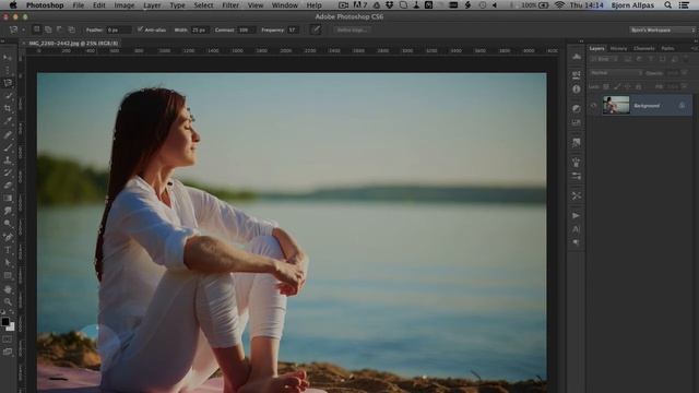 How To Use The Magnetic Lasso Tool in Photoshop - Important PS Selection Tool -HigherLearningLab.co смотреть онлайн