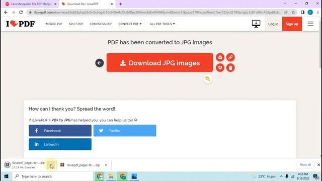 Cara Mengubah File PDF Menjadi JPG Online (Convert PDF to JPG Online) смотреть онлайн