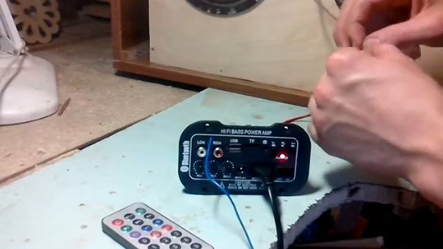 Усилитель для колонки автомобиля Bluetooth Сабвуфер Hi-Fi бас TF USB 220 В/12 В/24 В смотреть онлайн