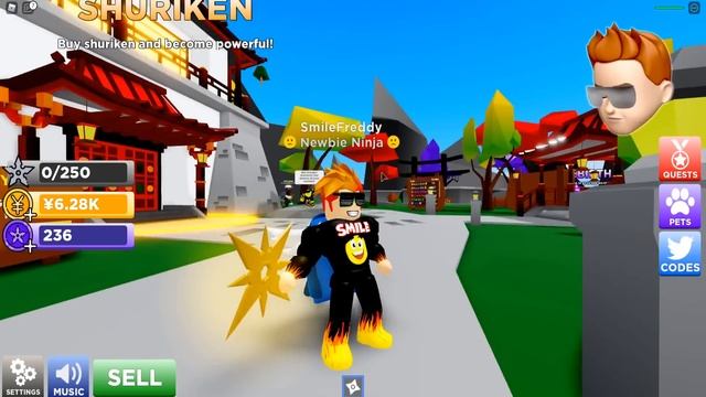 ПОЛУЧИЛ СЮРИКЕН 9999 УРОВНЯ! Симулятор Сюрикена | Roblox смотреть онлайн