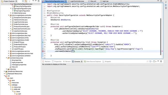 Spring MVC 26 - Spring Security Cơ bản смотреть онлайн