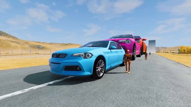 Big & Small Cars vs Giant Pit – BeamNG.Drive смотреть онлайн