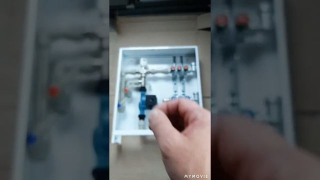 Как быстро собрать коллекторный шкаф.#тёплыйпол #отопление смотреть онлайн