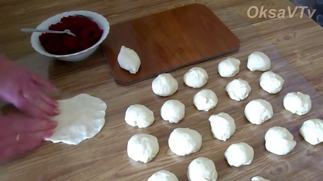 Пирожки с повидлом (жареные). fried cakes with jam смотреть онлайн