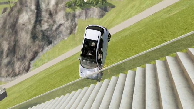 Cars vs Stairs! BeamNG Drive Realistic Cars Crashes #51 смотреть онлайн