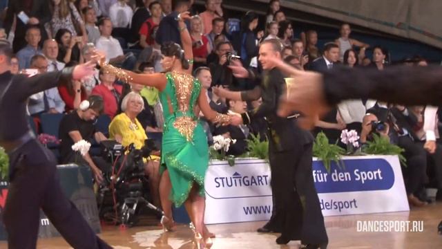 Mstislav Kazakov - Alena Kazakova | Samba | 1/8 WDSF GrandSlam Latin | GOC 2017 смотреть онлайн