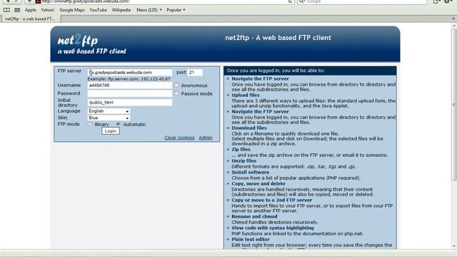 New Online FTP Client смотреть онлайн