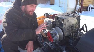 Два способа установки венца электростартера на двигатель снегохода БУРАН