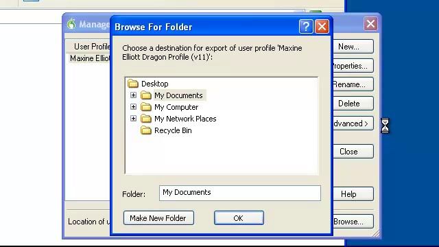Dragon Naturally Speaking 11 Tutorial - Exporting a User Profile смотреть онлайн