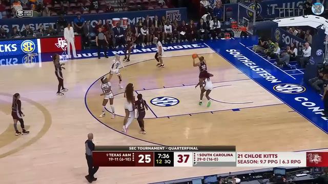 SEC Women's Quarterfinal - #1 Seed South Carolina Gamecocks vs #9 Seed Texas A&M - 3/8/24 - (REPLAY смотреть онлайн