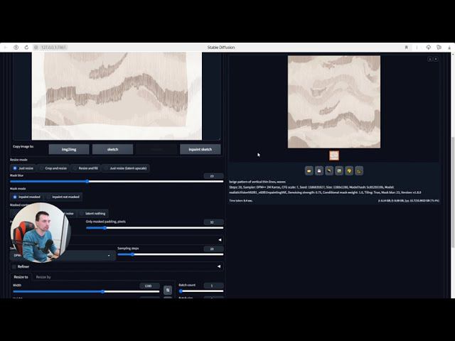 Делаем текстуру бесшовной с помощью нейросети Stable Diffusion смотреть онлайн