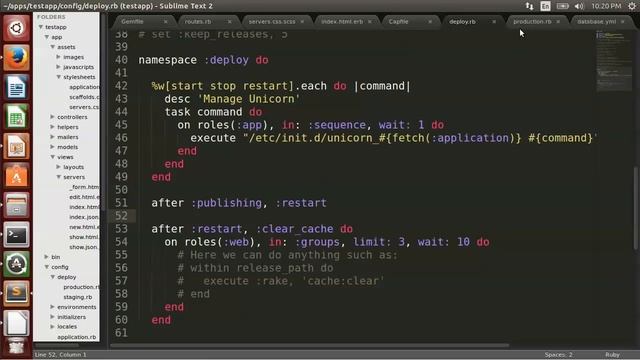Ruby on Rails 4.1 Ubuntu 14.04 Server Deployment смотреть онлайн