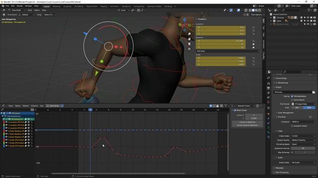 Blender 3.6.5 / Anim : cycle de course (2/4), corrections et améliorations смотреть онлайн