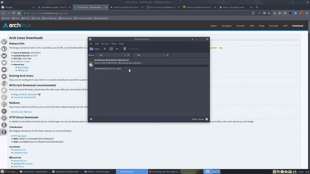 Arch Linux : 4 downloading the iso and setting up VirtualBox смотреть онлайн