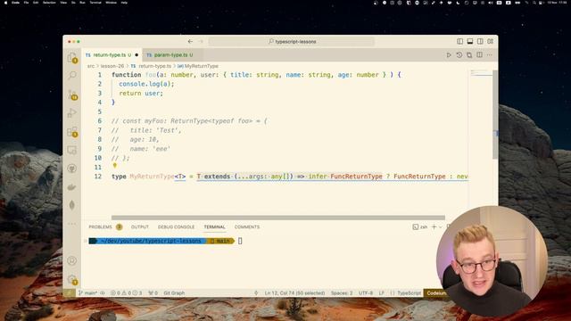 TypeScript / Урок 26. Как работает оператор infer смотреть онлайн