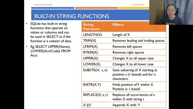 Python Programming - Python SQLite T05 - Built-In Functions (Part 1/2) смотреть онлайн