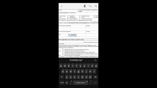 How to fill Tax Form W-8BEN for Facebook Payment for India смотреть онлайн