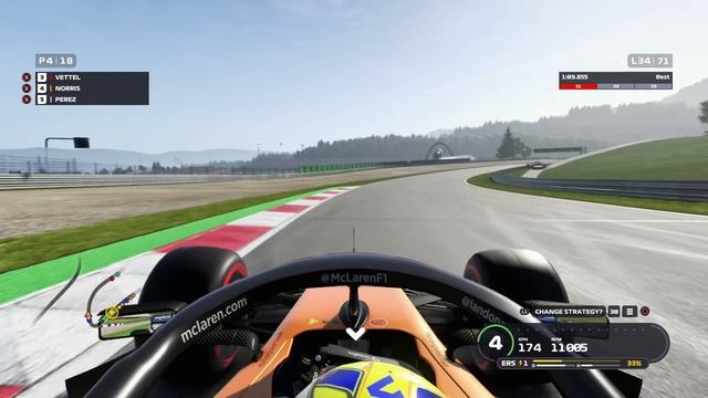 F1 2019 - 100% Race at Red Bull Ring in Norris' McLaren смотреть онлайн