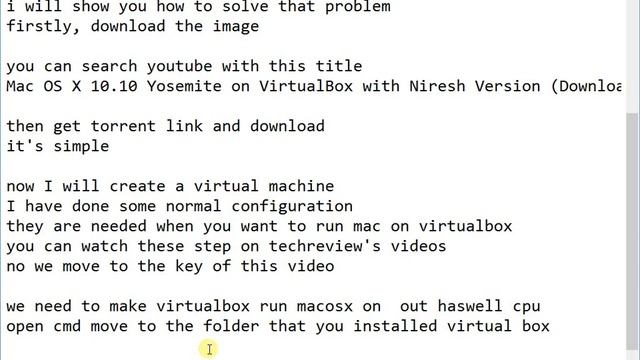 Mac OS X 10.10 Yosemite on VirtualBox for 2013 or later CPU "Intel Haswell processor" смотреть онлайн
