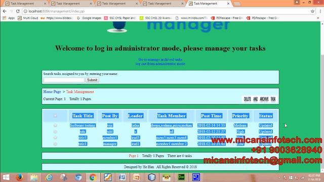 Task management system java projects code смотреть онлайн