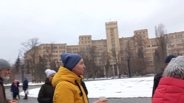 Ukraine,Харьков, танцы 5 февраля, Саныч "грае на баяни" смотреть онлайн