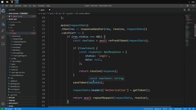 Razvoj veb aplikacija - 080 - React - Axios - proces osvežavanje tokena - ISPRAVKA смотреть онлайн