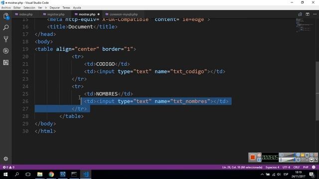 Formulario HTML-PHP parte 2 смотреть онлайн