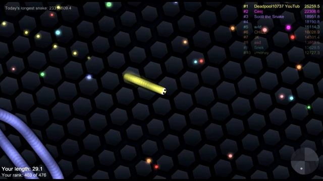 Slither.Io на телефоне. смотреть онлайн