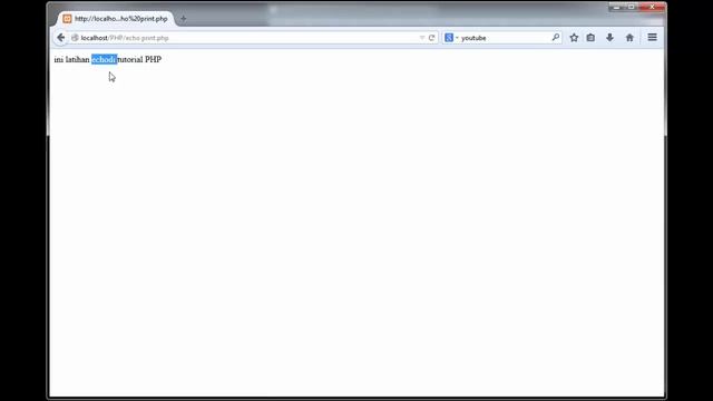 Tutorial PHP - 3 - echo print [labor 0] смотреть онлайн