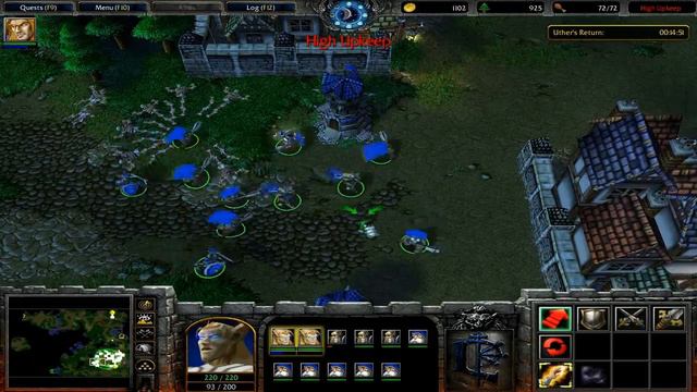 Warcraft 3 RoC: Human Campaign Mission 5 - March of the Scourge смотреть онлайн