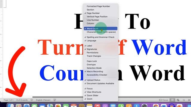 How to Turn OFF Word Count in Word - ( Microsoft ) смотреть онлайн