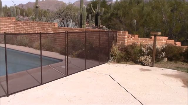 Removable Mesh Type Pool Fence Typical Installation смотреть онлайн
