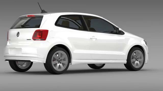 3D Model of Volkswagen Polo BlueMotion 3d 2010-2013 Review смотреть онлайн