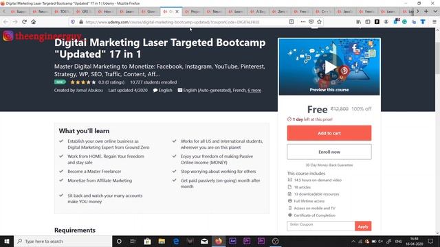 Udemy Free Courses With Free Online Certificates | #UdemyCoupon #FreeOnlineCourses | 18 April 2020 смотреть онлайн