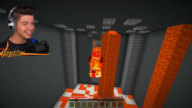 Preston vs Noob1234 TRAPPED in Minecraft Prison Challenge! смотреть онлайн