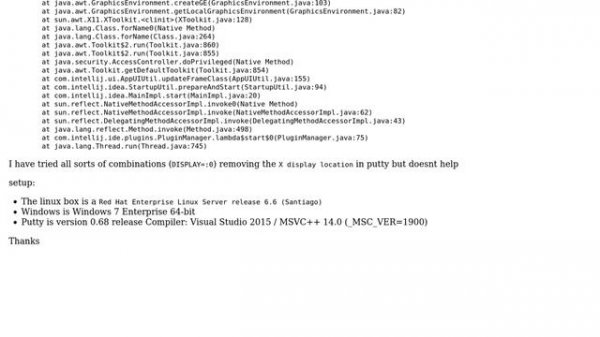 Unix & Linux: cygwin putty Startup Error: Unable to detect graphics environment